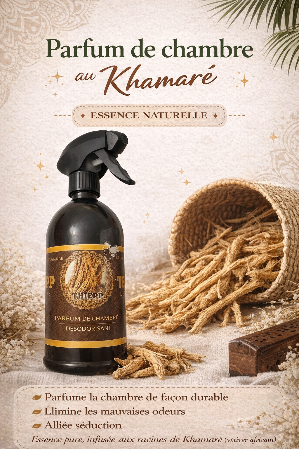 Parfum de chambre au KHAMARÉ