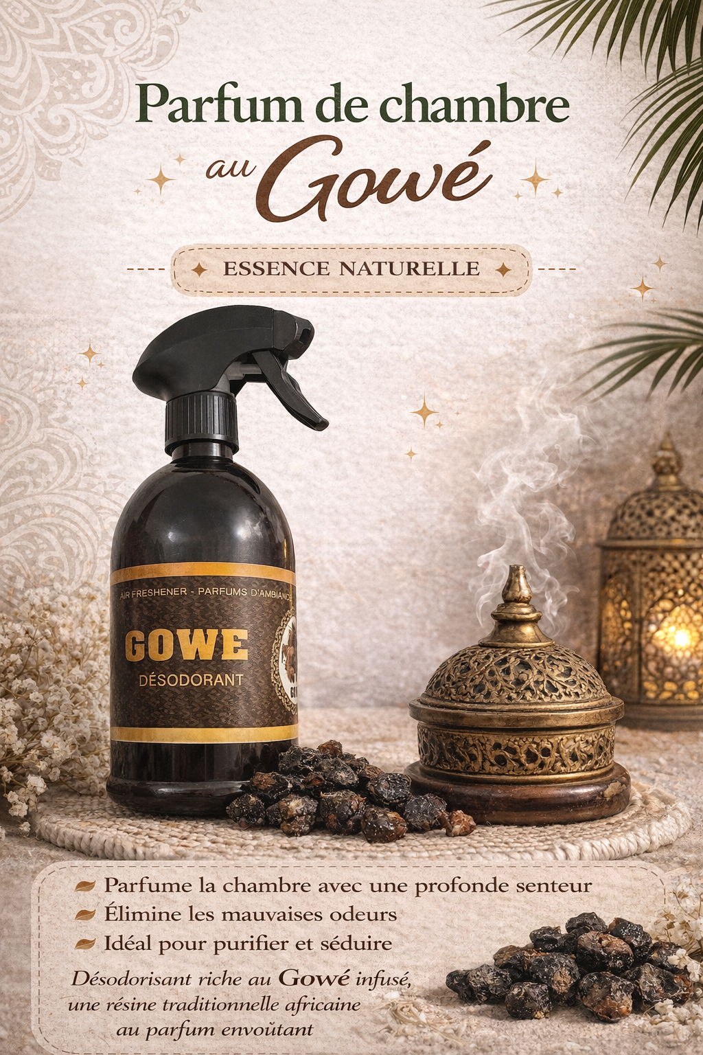 Parfum de chambre au GOWÉ